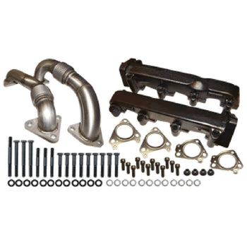 ATS Pulse Flow Exhaust Manifold Kit Fits 2001-2004 6.6L Duramax 204-900-4248